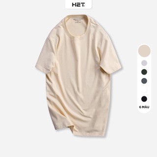 Áo thun cổ tròn cao cấp hàng hiệu H2T áo thun nam cổ tròn vải cotton mềm mịn, co giãn, thoáng mát - 1724