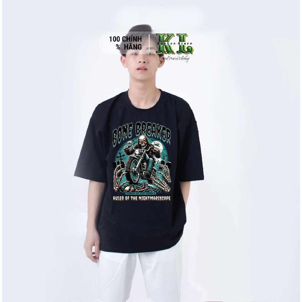 [KAYLEE] Áo thun BONE BREAKER Unisex Streetwear -  Form rộng Oversize