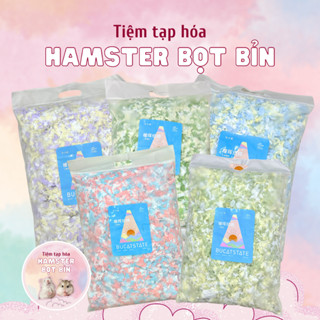 Giấy Bucatstate giấy bông giấy lót chuồng nhiều màu, mềm mịn dành cho hamster, thú nhỏ