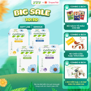 TÃ/BỈM DÁN hữu cơ NATEEN SOFTLINE Mềm Mại, Mỏng Và Thoáng Khí Size S56/M48/L44/XL40