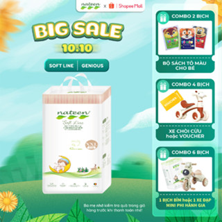 Tã/Bỉm Quần hữu cơ Nateen SOFTLINE cao cấp CHÂU ÂU mỏng nhẹ, khô thoáng đủ size Quần XXL42