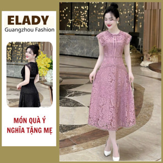 Đầm trung niên AD4375, Váy trung niên cho mẹ bigsize thiết kế cao cấp đi tiệc đi cưới sang trọng