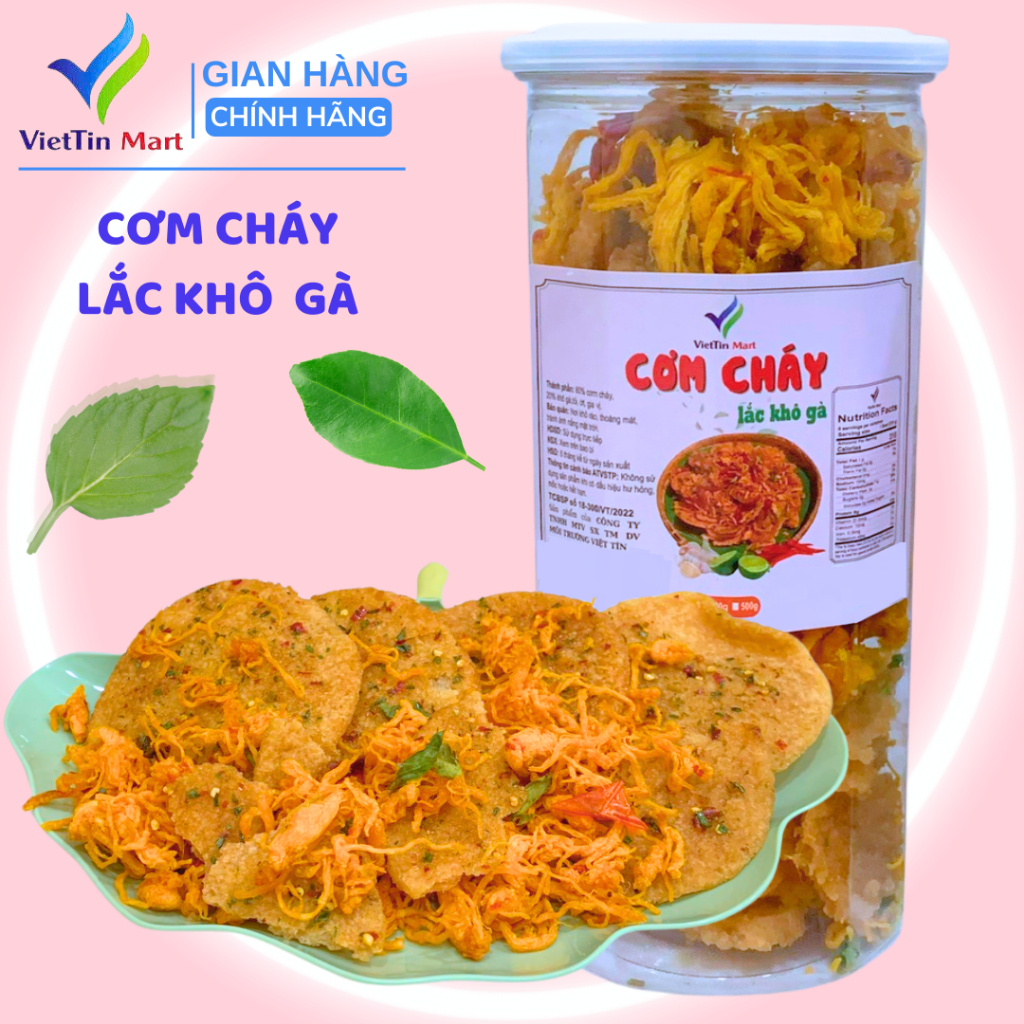Cơm Cháy Lắc Khô Gà Viettin Mart 300g
