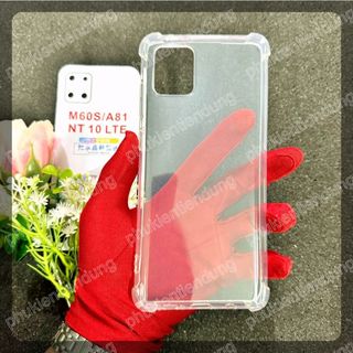 Ốp Lưng Samsung Note 10 Lite Dẻo Trong Suốt Chống Va Đập Có Gù Bảo Vệ 4 Gốc Silicon Cao Cấp