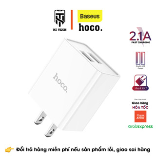  Củ sạc nhanh 2 cổng USB HOCO C89 sạc nhanh 2.1A Max thích hợp với nhiều dòng thiết bị chân cắm tiêu chuẩn US 
