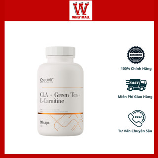 [CHÍNH HÃNG ] OSTROVIT CLA + CARNITINE + GREEN TEA - ĐỐT MỠ TỰ NHIÊN (90 VIÊN)