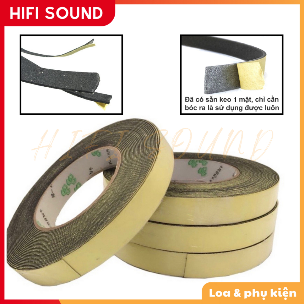 Mút Eva rộng 10mm kín hơi thùng loa, mép loa, cửa nhiều kích cỡ giá rẻ