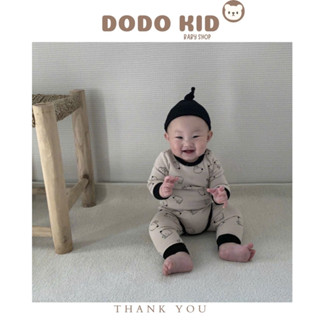 Bộ quần áo suit kèm quần dài tay thu đông ba chi tiết cún con cho bé trai bé gái dễ thương 0-12m kèm hình ảnh thật