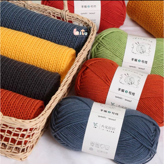 Len Yaoh Wool Đan Móc Khăn Mũ