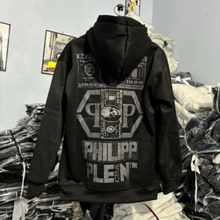  Áo khoác đầu lâu đính đá bản kim tuyến chất nỉ tàu dành cho nam nữ from unisex 