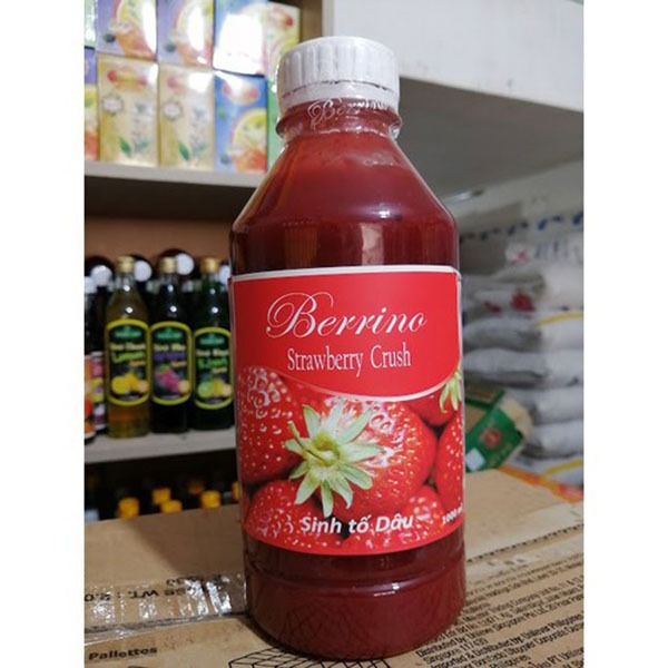 Mứt sinh tố Berrino vị dâu 1000ml | Berrino Strawberry Crush