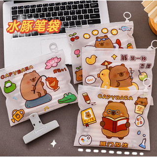 Túi Zip A5 Hình capy bara dễ thương