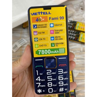 Điện Thoại Người Già Viettell Fami 99 Fami 28 (2025) chuẩn Sóng 4G, Dùng mọi loại sim, Màn To, Loa To Chữ To BH 12Tháng