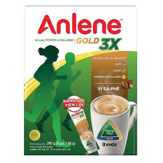 Sữa Bột Anlene Cà phê hộp 280g