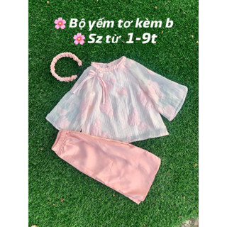  Bộ yếm pháp phục mặc lễ tết cho bé gái 0-9 tuổi 