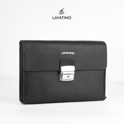 Ví Nam Cầm Tay DEAWAN Clutch Da Bò Thật Cao Cấp Thiết Kế 1 Khoá Chính Hãng LAVATINO - CLB28