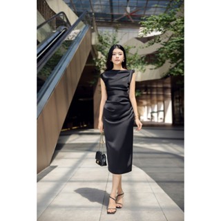 Đầm nữ lệch vai cách điệu | HÀ CÚC