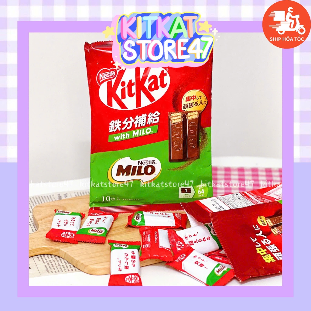 [HỎA TỐC] 1 GÓI KITKAT MILO HÀNG NỘI ĐỊA NHẬT