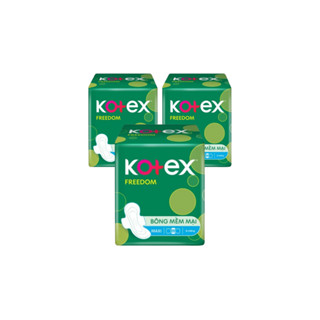  8 Gói băng vệ sinh Kotex Freedom mặt bông có cánh BVS Kotex Freedom Kotex Freedom có cánh 