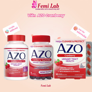  Viên uống bổ sung sức khỏe đường tiết niệu AZO Cranberry cho nam giới và phụ nữ 
