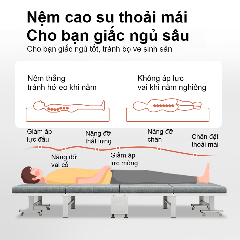 ALVIN Giường Gấp Gọn giường gấp gọn văn phòng,giường xếp văn phòng với bánh xe | BigBuy360 - bigbuy360.vn