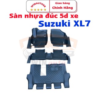 Thảm lót sàn tràn viền NHỰA 5D xe Suzuki XL7/ Ertiga ( Chữ XL7) đời 2018- 2023,2024. Thảm nhựa TPE 5D đúc nguyên khối