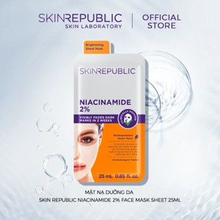 Combo 2 Mặt nạ dưỡng da Skin Republic Niacinamide 2% Face Mask Sheet 25ml