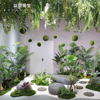 Cây giả, Cây chuối giả, cây trầu bà, thuỷ trúc giống thật trang trí nhà cửa, nội thất, rêu giả decor tiểu cảnh sân vườn