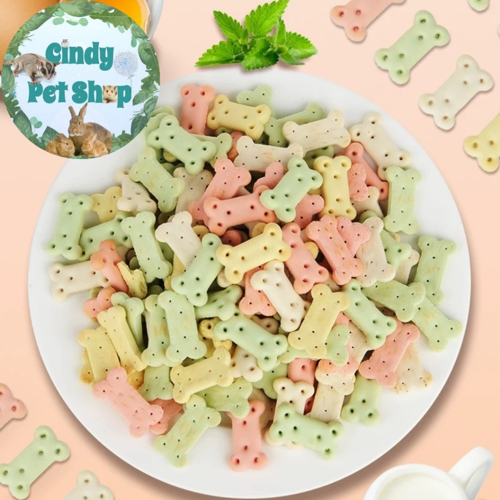 Snack cookie sữa mài răng canxi cho Hamster, Thỏ, Chó,...