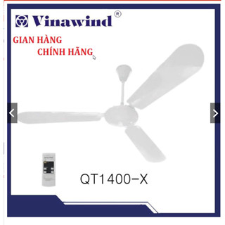 Quạt trần Vinawind QT1400-X có điều khiển từ xa, 3 cánh nhôm, sải cánh 1400mm Điện Cơ Thống Nhất