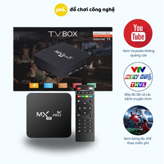 Android TV Box MXQ Pro 4K Bản Tiếng Việt Wifi 5G Smart Tivi Box Xem Truyền Hình 100 Kênh Miễn Phí, Xem Youtube