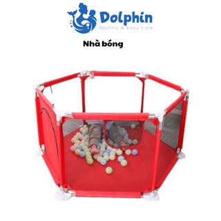  Nhà bóng lục giác cho bé ,quây bóng lều chơi bóng của bé khung inox  không kèm bóng  