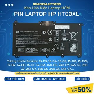  Pin Laptop HP Pavilion HT03XL Zin 15-CS 15-DA 15-DW 15-DB 15-CW 14-CE 14-CF 14-CM 14Q-CS 17-BY 17CA  - BH Lỗi 1 Đổi 1 