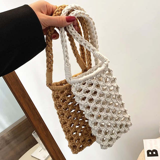 Túi Đựng Điện Thoại Đan Sợi Macrame Thủ Công