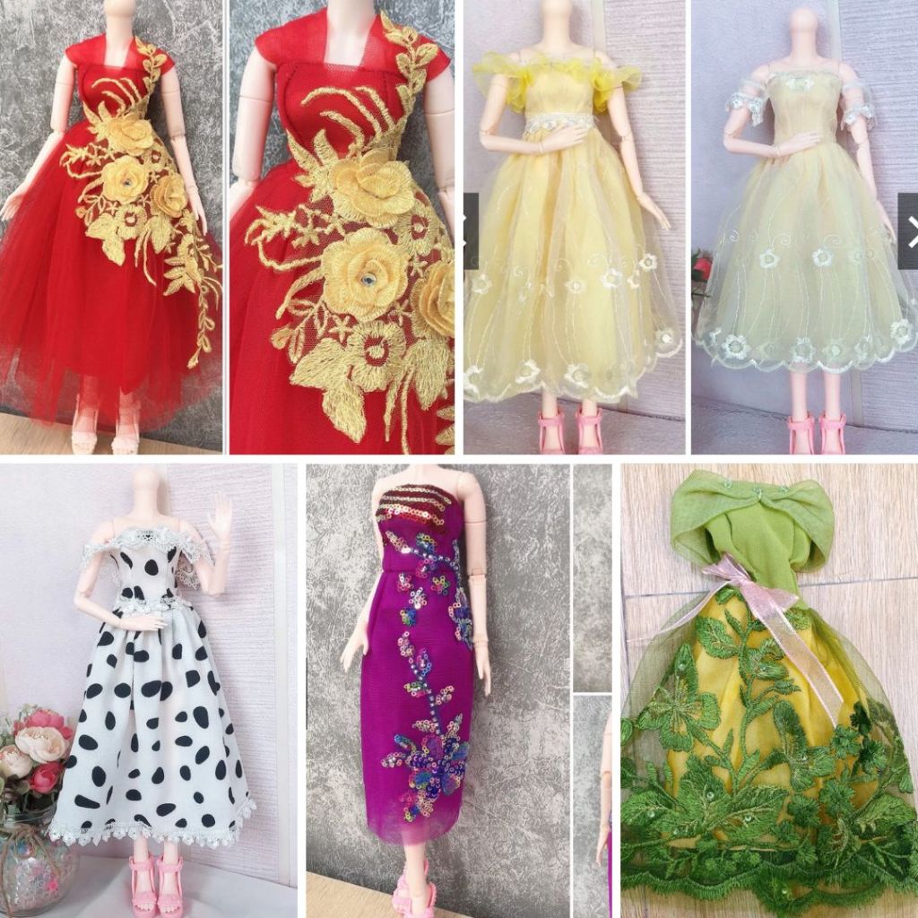 Quần áo váy búp bê loại 36cm và 48cm thanh lý