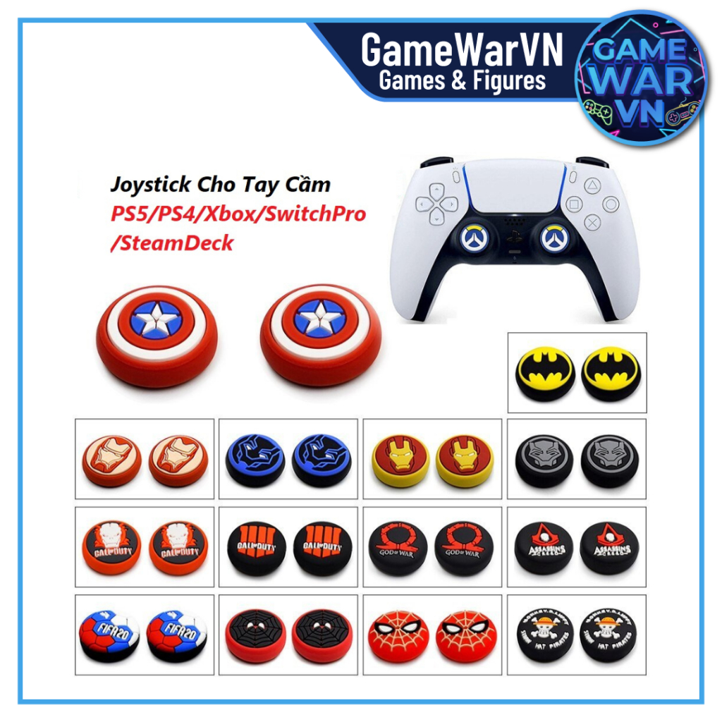 Bộ 2 Nút Bọc Cho Tay Cầm PS5/PS4/Xbox/Switch Pro/Steam Deck