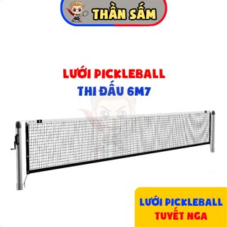 [Tuyết Nga] Lưới Pickleball Có Cáp Tiêu Chuẩn Thi Đấu 6m7 Chất Lượng Cao Phụ Kiện Thể Thao