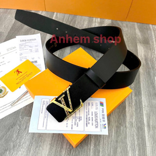 Dây lưng lv da trơn/ Dây nịt nam bản 3.8