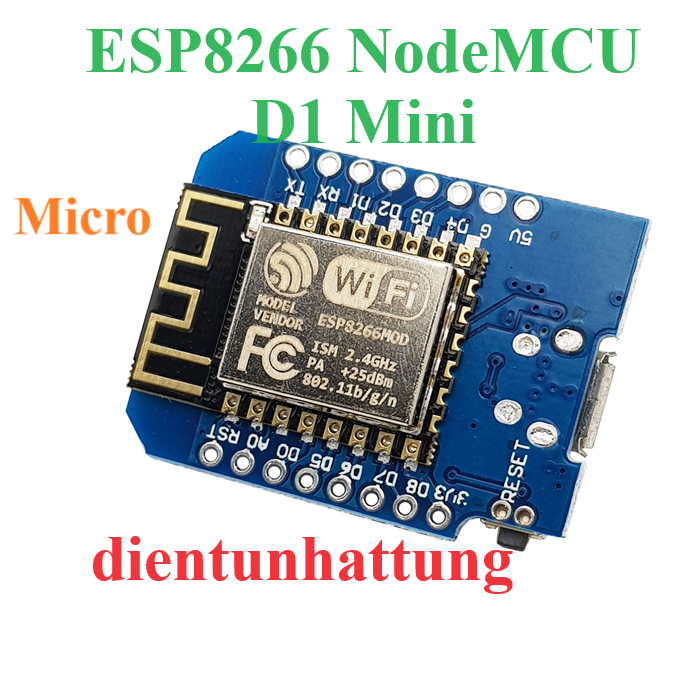 ESP8266 NodeMCU D1 MINI CỔNG TYPE C VÀ CỔNG MICRO, KIT WIFI HỌ ESP