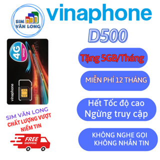 [Rẻ Vô Địch] SIM 4G VINAPHONE U1500,  TD49,  D500, , D219 TRỌN GÓI 1 NĂM KHÔNG PHẢI NẠP TIỀN