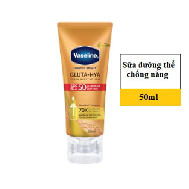 Serum dưỡng thể chống nắng Vaseline GLUTA HYA SPF50 70ml