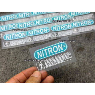 [ 1 TEM ] TEM NITRON DÁN BÌNH DẦU TRONG SUỐT IN UV