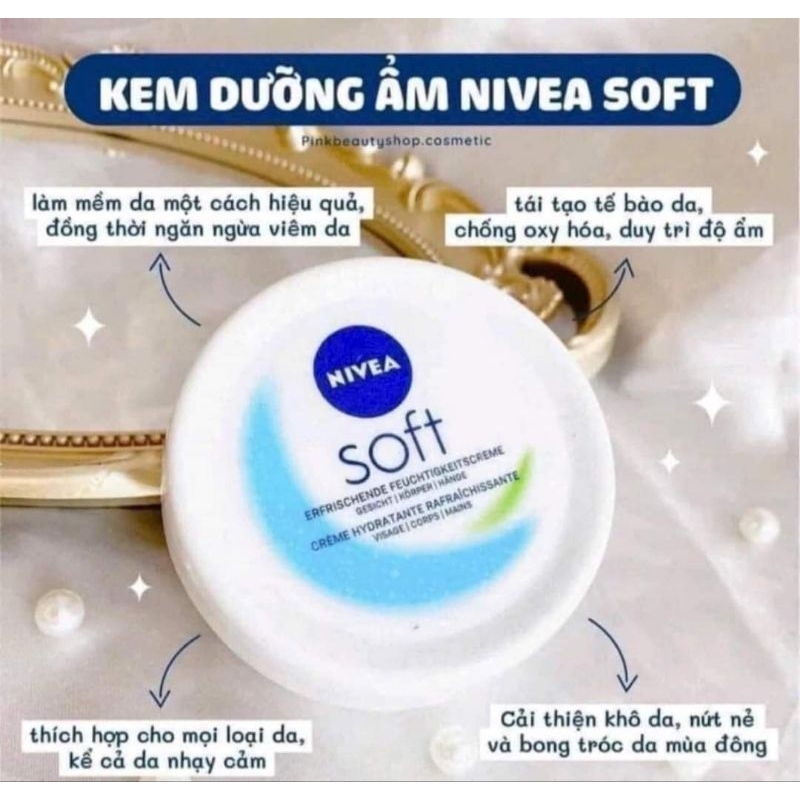 Kem nẻ Nivea Soft Đức XỊN