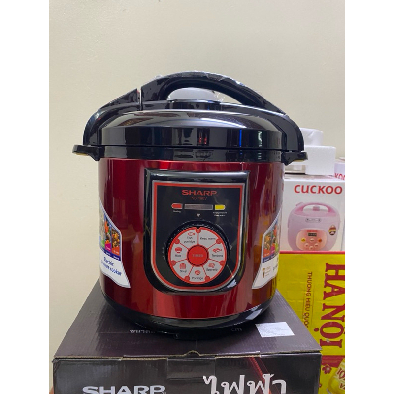 Nồi Áp Suất Nồi Áp Suất Điện Đa Năng Sharp 6Lít,Xuất Sứ Thái Lan,Bảo Hành 12 Tháng,An Toàn Tuyệt Đối,Ninh Kỹ Hầm Nhừ