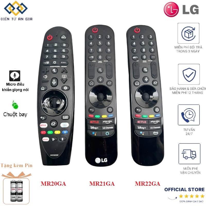 Điều khiển LG Magic Remote cho smart tivi LG 2020- 2021- 2022 Remote thông minh GIỌNG NÓI+CHUỘT BAY-