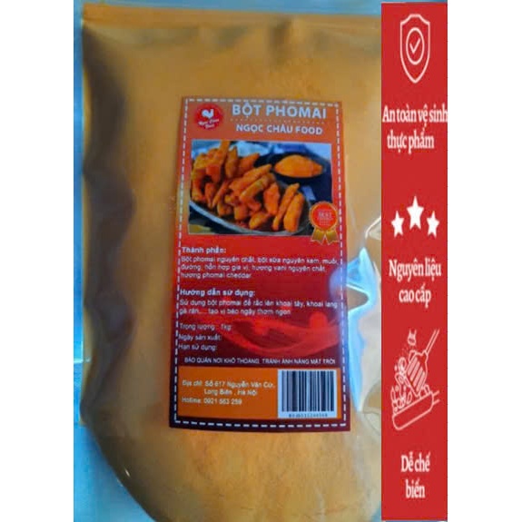 1kg Gia Vị Bột Phô Mai Lắc Ngọc Châu Thơm Ngon Chuẩn Vị Hàn Quốc gói 1kg