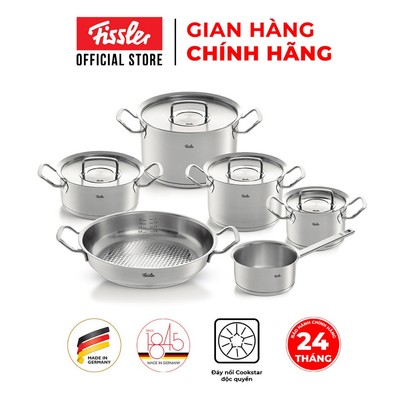 Bộ nồi 6 món Fissler Original Pro (nắp inox) hàng chính hãng 100% sản xuất tại Đức
