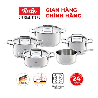 Bộ nồi inox Đức cao cấp Fissler Bonn 5 món hàng chính hãng 100% sản xuất tại Đức, an toàn cho sức khỏe, bền, đẹp