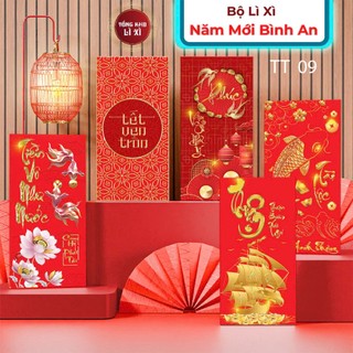 Bao Lì Xì 12 Xấp Set 72 Cái Tết 2025