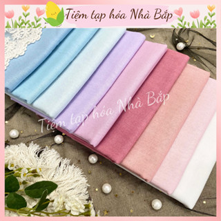 Vải Linen Bột Tông Màu Pastel Mảnh Nhỏ 50cm x 70cm